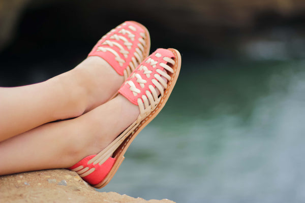 coral huaraches