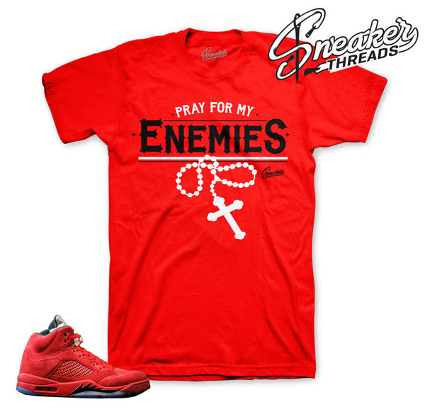 jordan 5 fire red t shirt