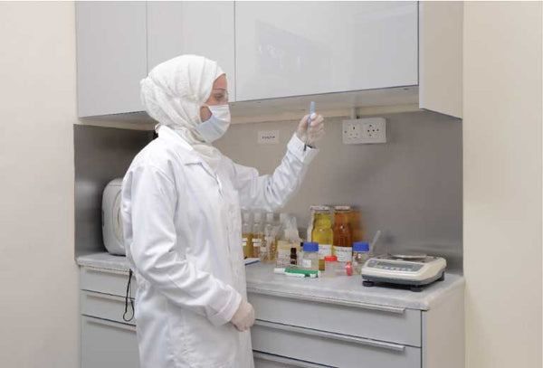 Manufacturing products at the laboratory in Majdal