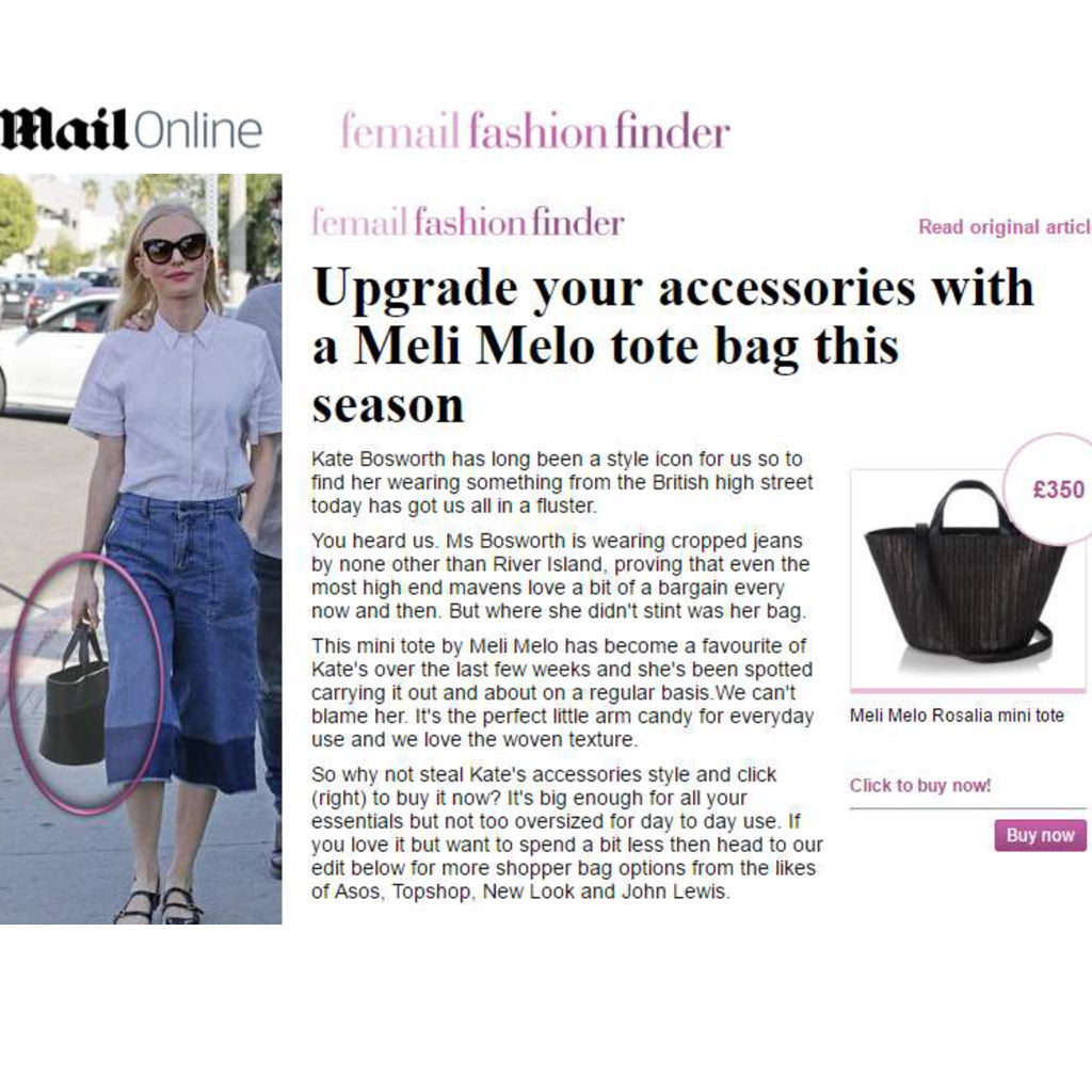 Kate Bosworth Wears the Rosalia Mini handbag - from meli melo