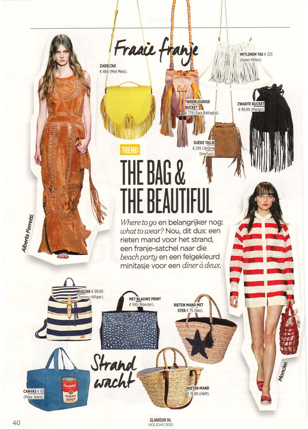 Tallulah Yellow Sun Fringe Bag from meli melo