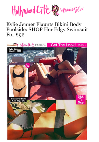 Kylie Jenner shines in Frankies Bikinis