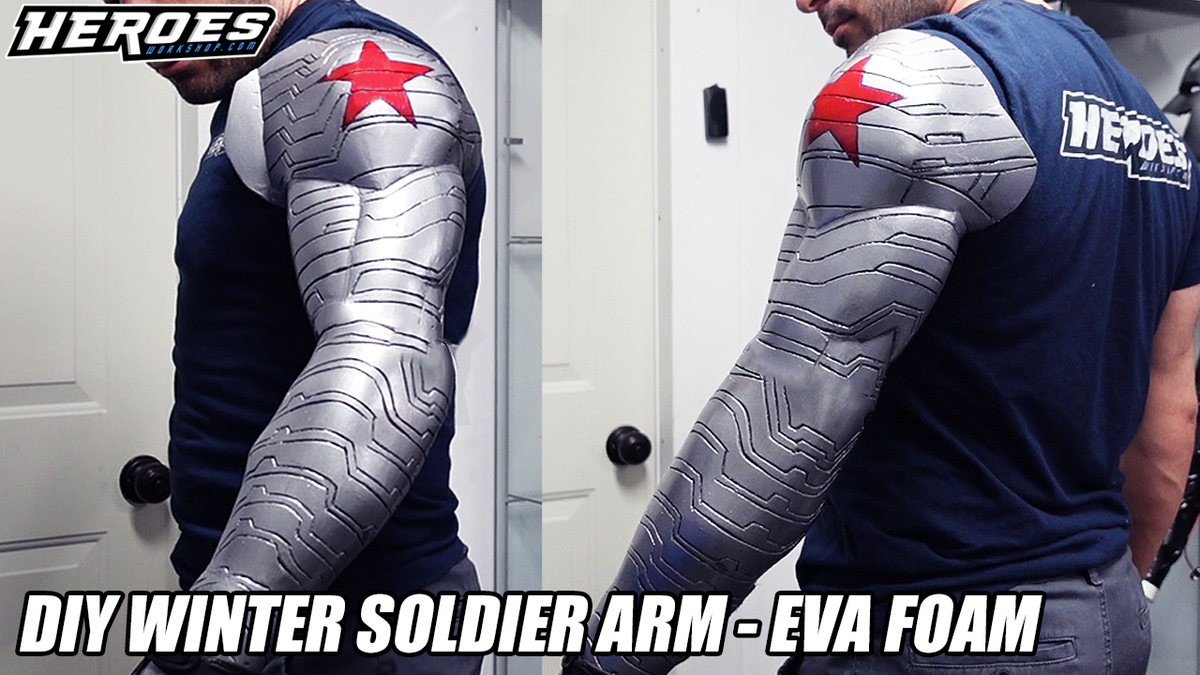 DIY Winter Soldier Arm Tutorial EVA Foam