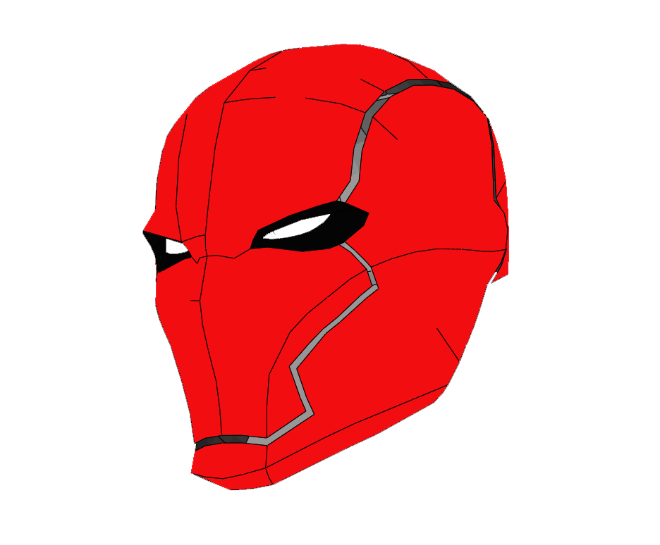 Red Hood Helmet Template