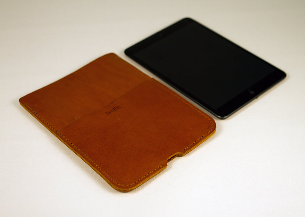 iPad Mini Leather Sleeve Flat