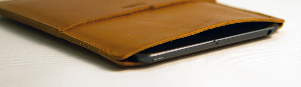 iPad Mini Leather Sleeve Header