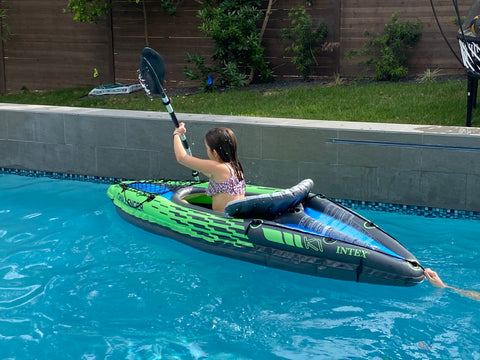 swimming pool toys blow up kayak
