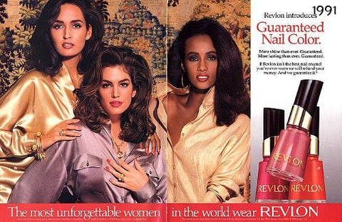 Gail Elliott, Cindy Crawford & Iman for Revlon