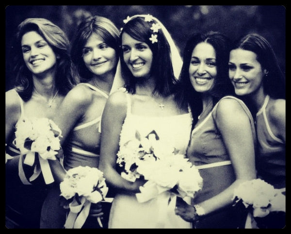 Gail Elliott and her bridesmaids