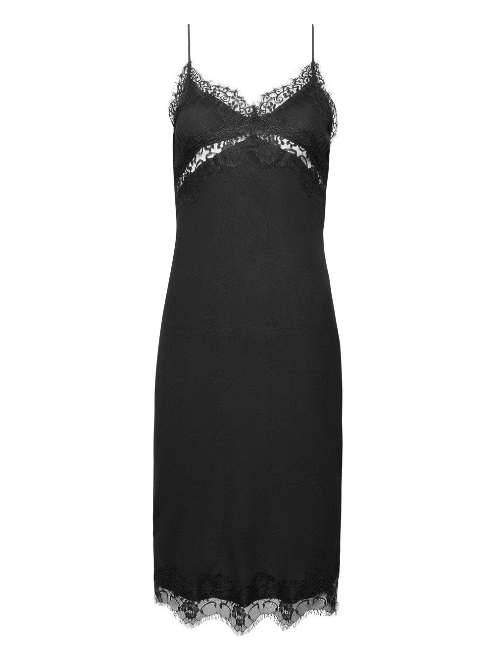 HERE IT COMES SILK SLIP DRESS