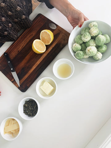 Brussel Sprouts Mise En Place