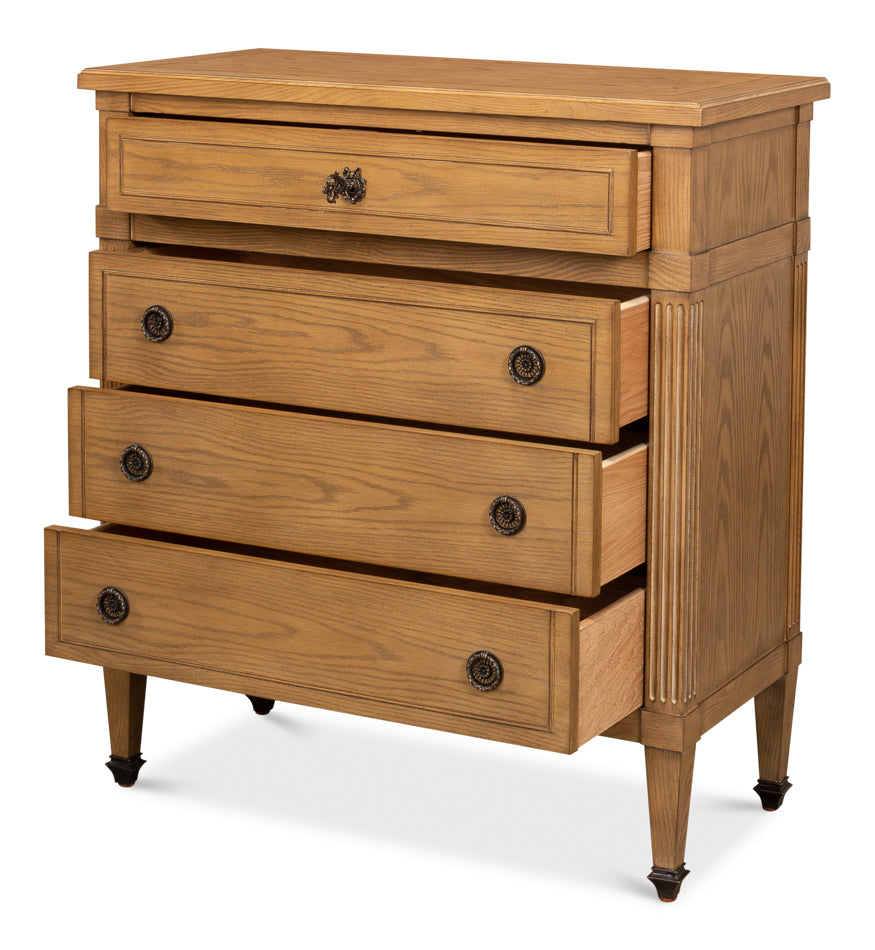 Amber Finish Chest With Locking Drawer Sparrow Sage