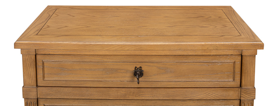 Amber Finish Chest With Locking Drawer Sparrow Sage