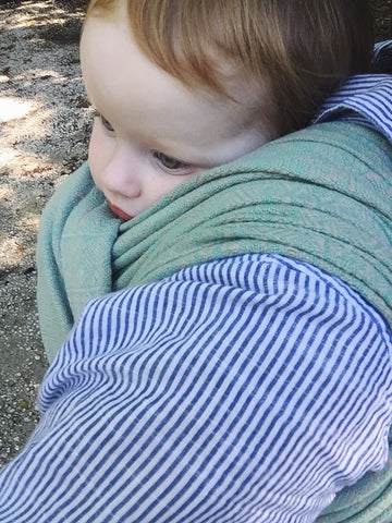 Didymos Rosmarin Extra Wide Indio action shot by Purple Elm Baby
