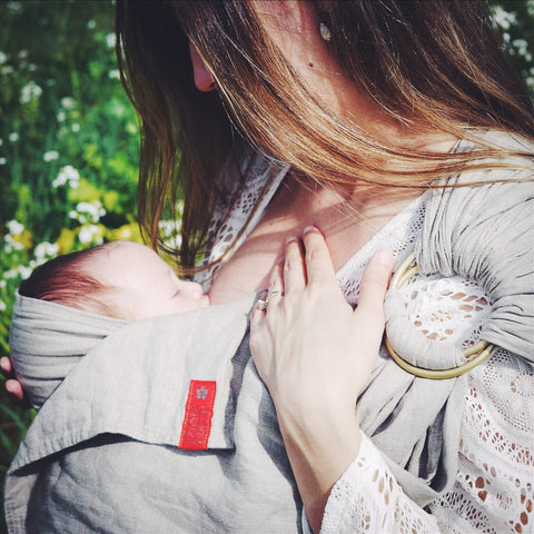 Nursing in s ring sling