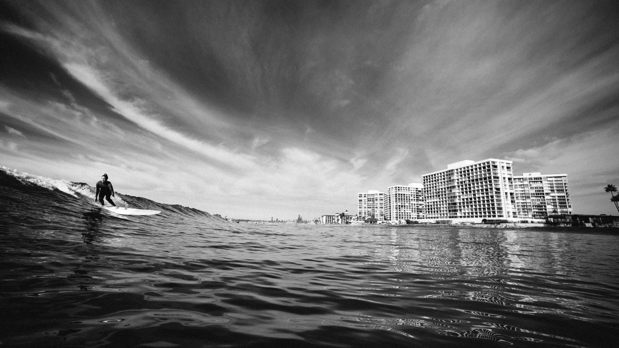 Santa Surf Off at Shipwrecks in Coronado California