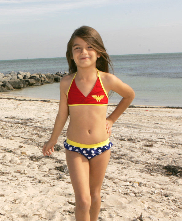 wonder woman kids swimsuit