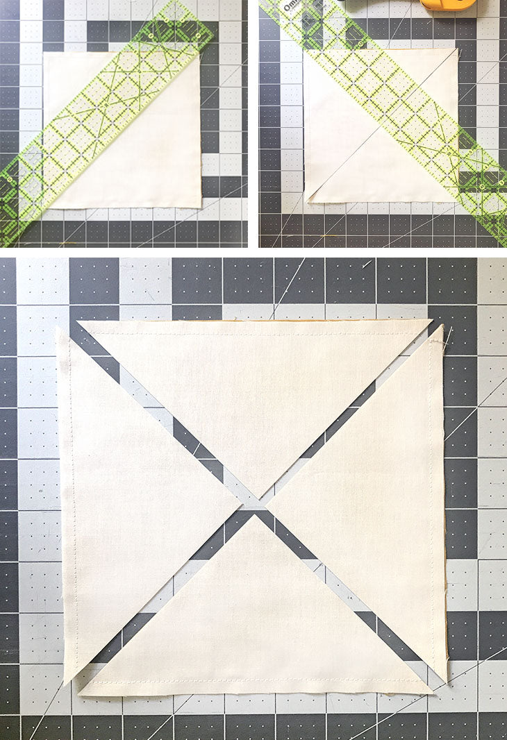 Yankee Puzzle quilt block tutorial