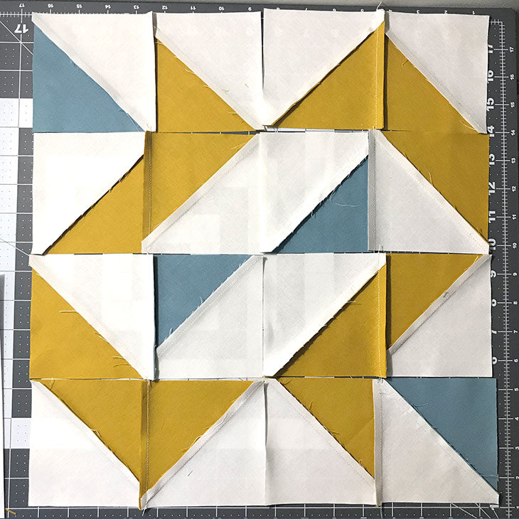 Yankee Puzzle quilt block tutorial