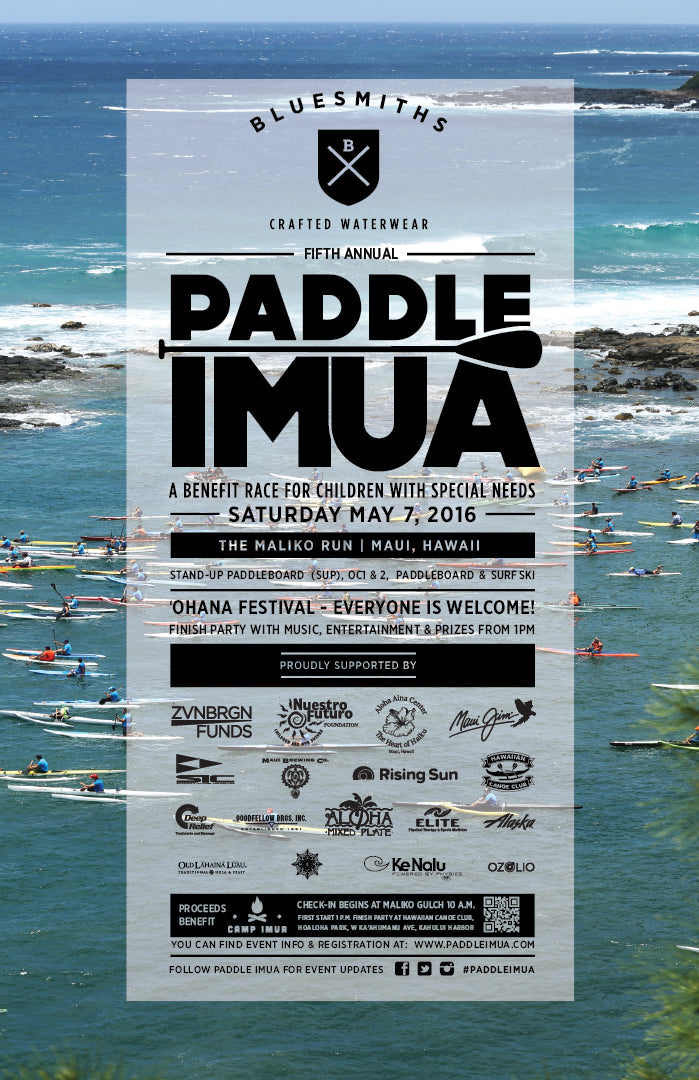 Bluesmiths Paddle Imua Poster 2016