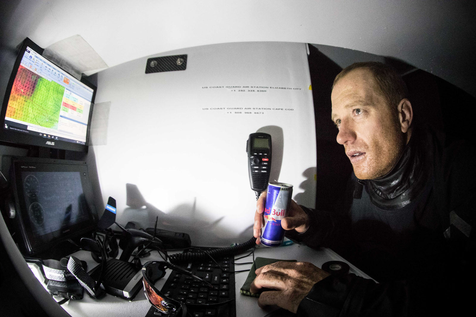 Skipper Team Falcon and Oracle Team USA Jimmy Spithill Charting