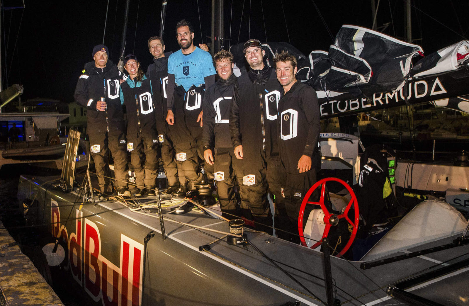 Team Falcon: Bermuda Arrival of Spithill Falcone & Sailing Crew | Bluesmiths 