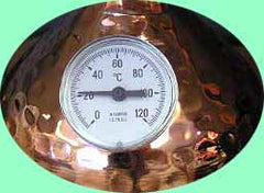 Thermometer on your alembic distiller