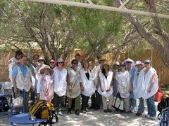 study tour participants on the island of Syros