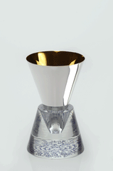 Caesarea Arts Crystal Spiral Kiddush Cup