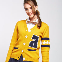 Gimmelman Women's Varsity Hanukkah Sweater with Authentic Chenille Letter by Geltfiend - ModernTribe - 1