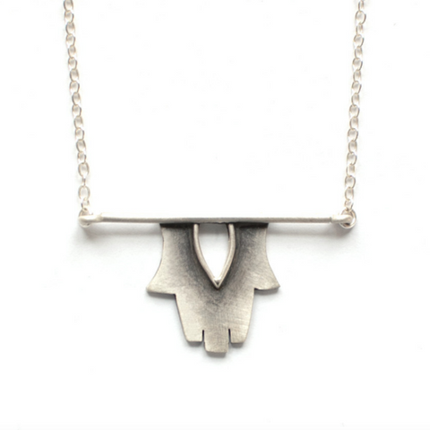 Hamsa Horizon Necklace by Emily Rosenfeld by Emily Rosenfeld - ModernTribe