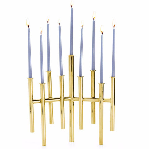 Jonathan Adler Brass Skyline Menorah