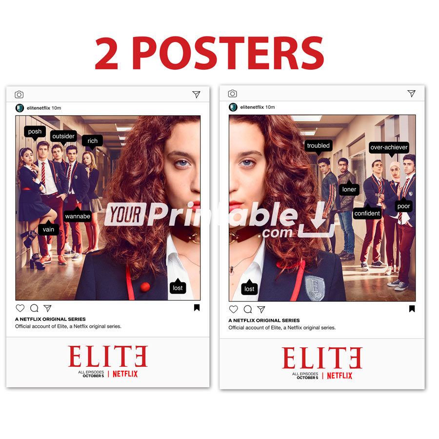 Elite Instagram Post Original Poster Digital Download