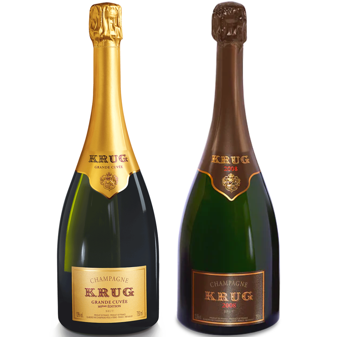 2008 Krug 2008 + Krug Grande Cuvee 164 eme Edition Brut – King's