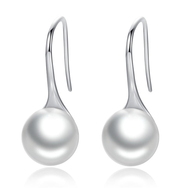 925 Sterling Silver Pearl Drop Earrings