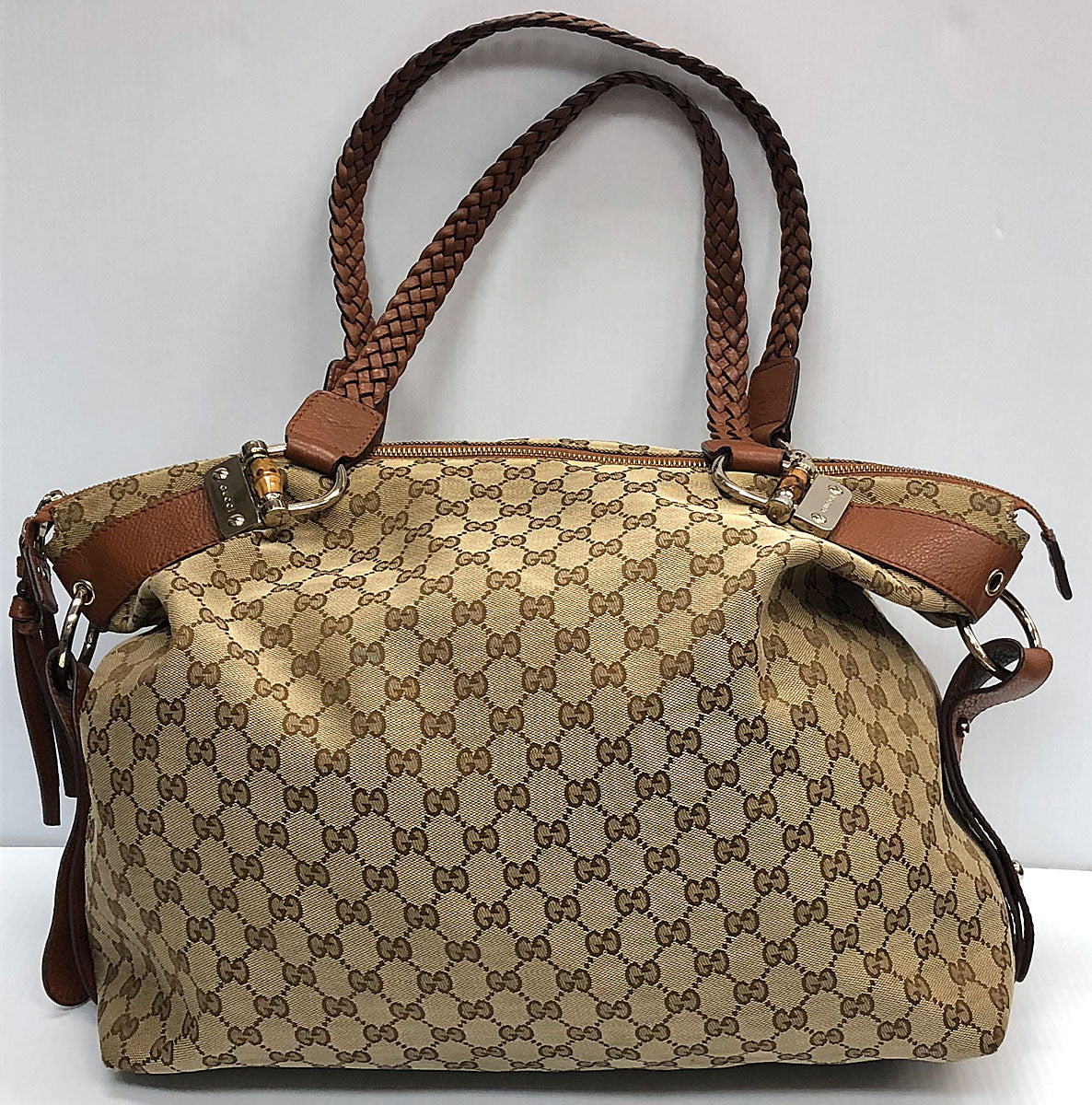 gucci bamboo bar tote