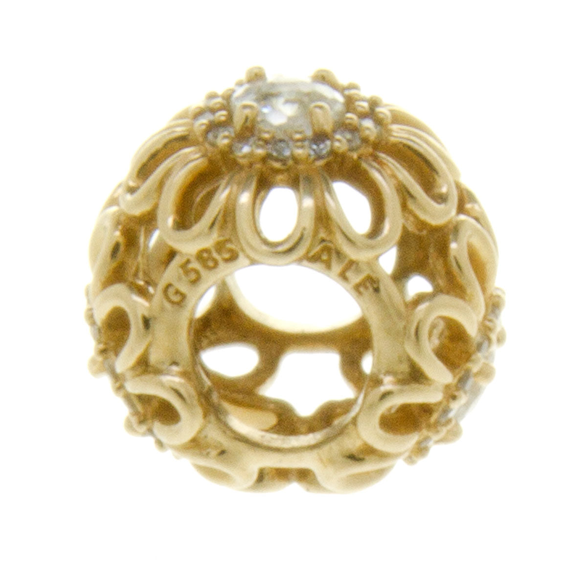Pandora 14k Gold CZ Flower Charm – Chicago Pawners & Jewelers