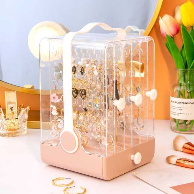 Chic Clear Accessory and Jewelry Box Stand