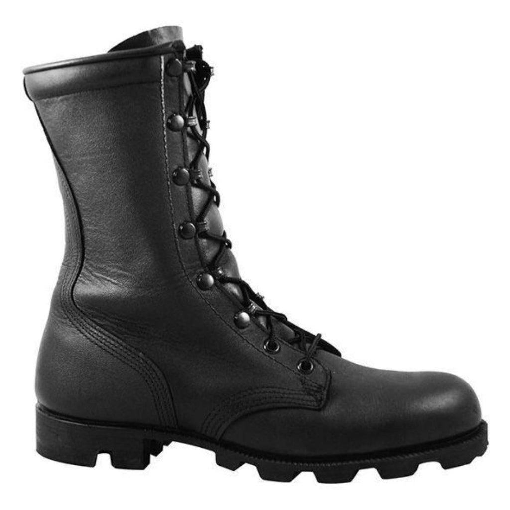 combat boot leather