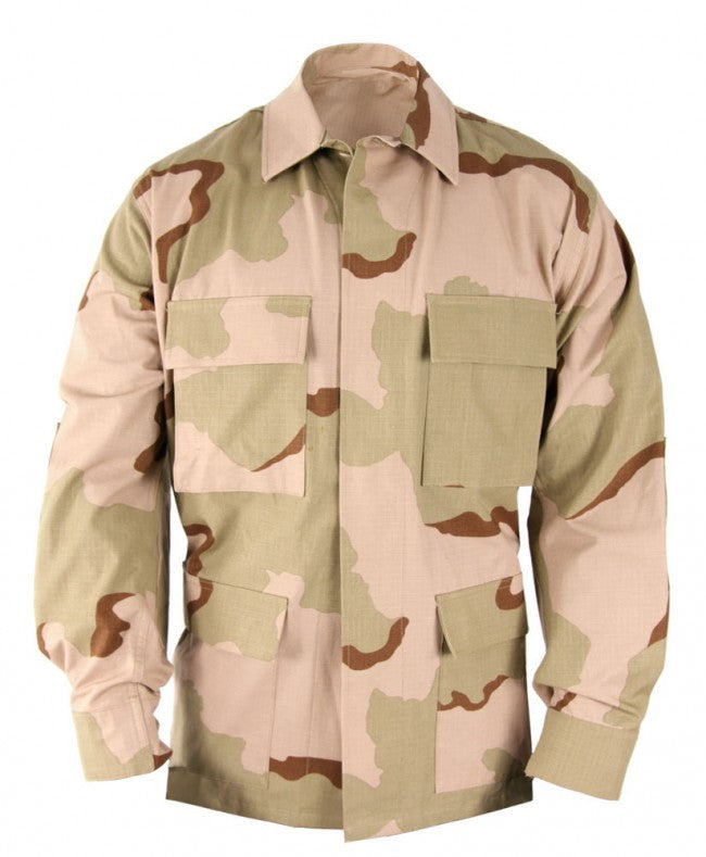 Propper Uniform BDU Coat Regular Length 60/40 Cotton/Polyester Ripstop Woodland SR