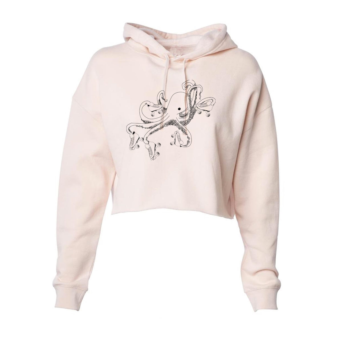 cropped pullover hoodie