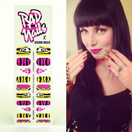 Sleigh Bells X Rad Nails Shape Up The Illustrated Nail X Rad Nails Cut It Out