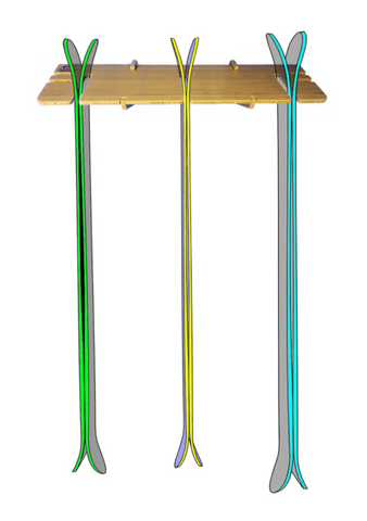 Bamboo Ski Rack
