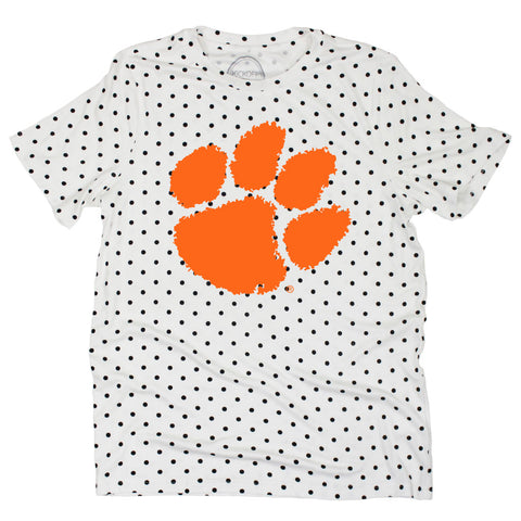 Clemson Halftime Polka Dot Tee