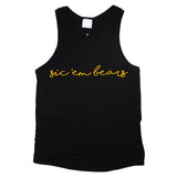 Sic 'Em Bears Pride Script Open Back Tank