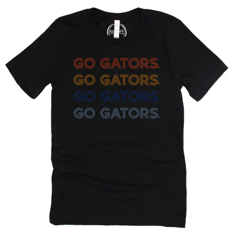 University of Florida Neon Nights Short Sleeve T-shirt in Black