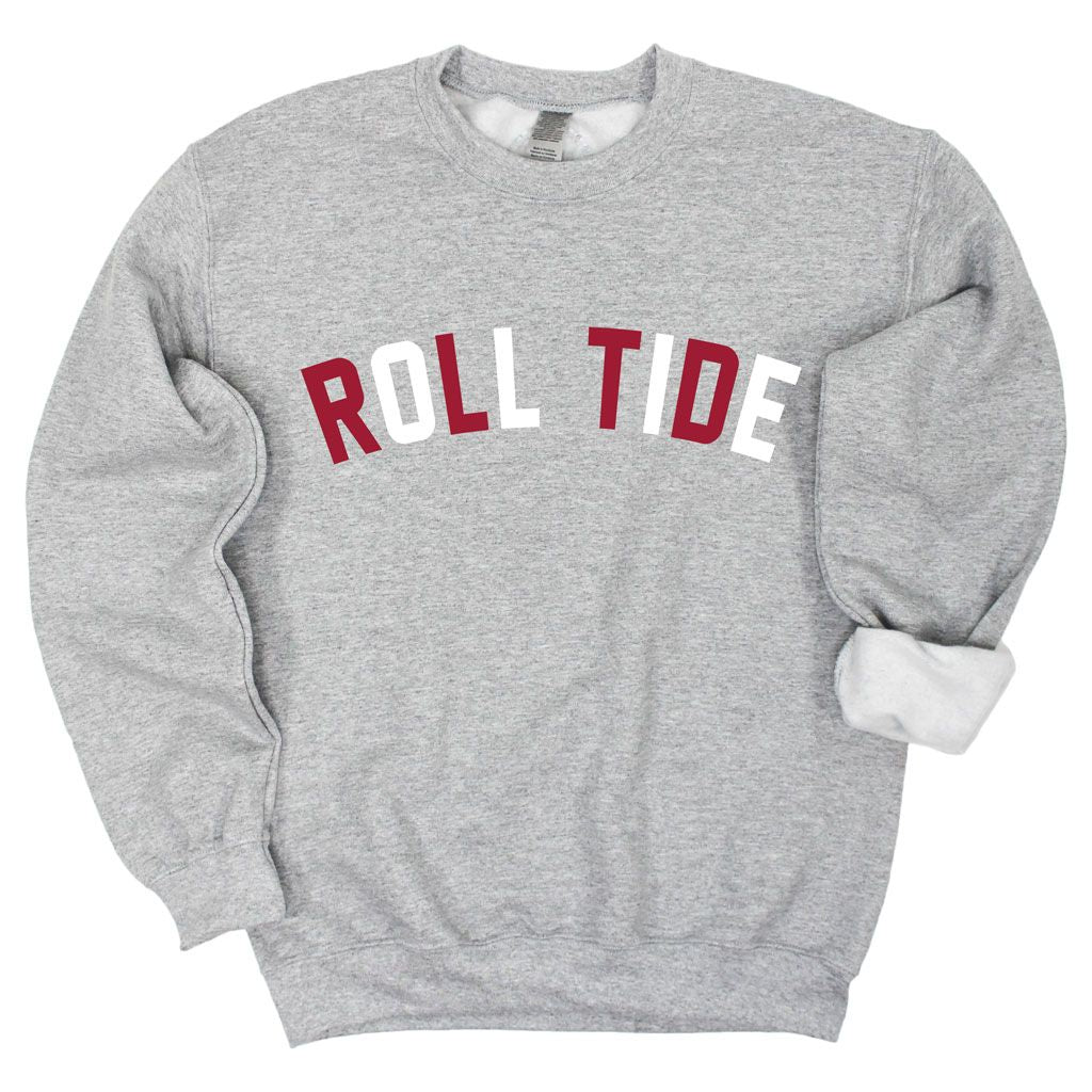 Glory Days Crewneck Fleece in Heather Gray - University of Alabama