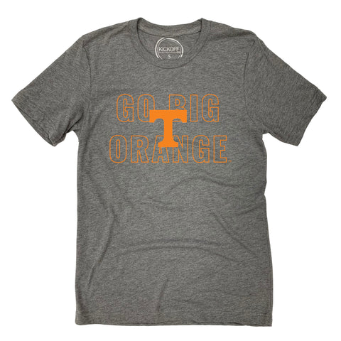 University of Tennessee, Knoxville Outline Short Sleeve T-shirt in Gray