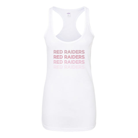 Texas Tech University Neon Nights Women's Racerback Tank Top in White