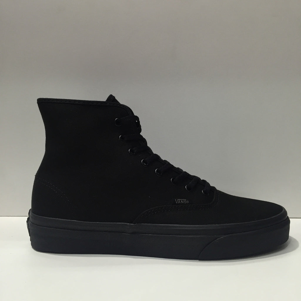 vans authentic hi black mono